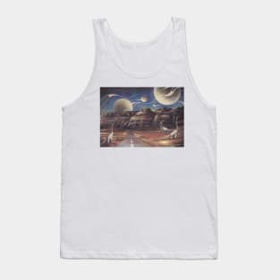 Dinosaurs in the Space Desert Tank Top